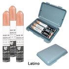 COSMETICS UNITED PRO Véritable Cache barbe Laukrom - Lot de 3 LATINO avec étui de rangement
