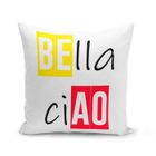 FABULOUS BIJOUX Housse de Coussin 40x40 cm Bella Ciao Casa Del Papel Chanson