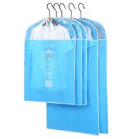 L 60x120cm - Bleu - Sacs à vêtements suspendus anti poussière, housse anti poussière pour veste de costume, s