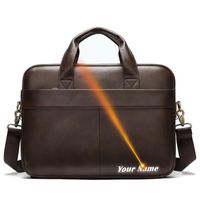 Porte-documents,MVA – mallette en cuir véritable pour homme, sac de bureau, sacoche pour ordinateur  - Type 7022F3coffeelogo