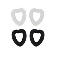 INF Lunettes en forme de coeur antidérapantes, crochet d'oreille, 2 paires   
