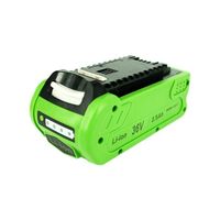 Batterie Li-ion 36V 2500mAh pour Greenworks 21362 22262 22332 G40AB GDC40 GD40BCB G40UC G40LM41 G40CS30 GD40CS18