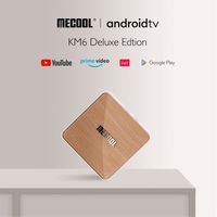Mecool – Lecteur multimédia KM6 Wifi 6 double certifiée par Google, de luxe pour Android TV 10,Amlogic S905X4, 4 Go, 64 Go, 1000M