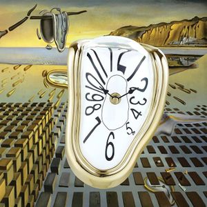 Horloge Fondante Dali - Montre Surréaliste Créative En Forme De L Pour Étage, Bureau Et Décoration Maison