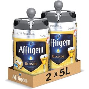 BIERE Affligem - Bière Blonde d'Abbaye 6.7° - 2 Fûts de 5L