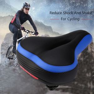 Selle De Vélo Extra Large WD Comfort Plus - Rembourrage Doux Et Respirant, Confort Maximal Pour Longs Trajets (VTT, Vélo De Ville)