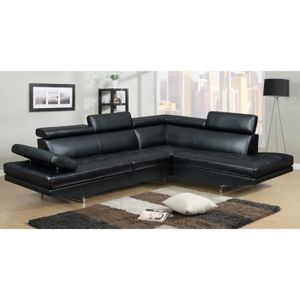 Canape D Angle 5 Places Excellence Simili Cuir Achat Vente
