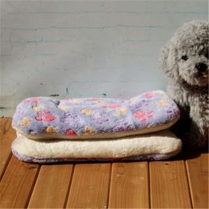 CORBEILLE - COUSSIN Hiver chaud chien lit doux polaire couverture pour