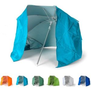 ABRI DE PLAGE Parasol de plage pliable portable léger aluminium tente 160 cm Piuma, Couleur: Turquoise