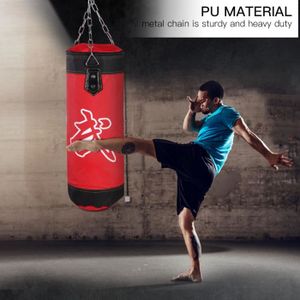 Sac de Sable de Boxe Vide Suspendu Bickbag Boxing Former Fight Karate Poin/çonnage Sac Robuste for Adulte avec Garde-Bracelet de Gant