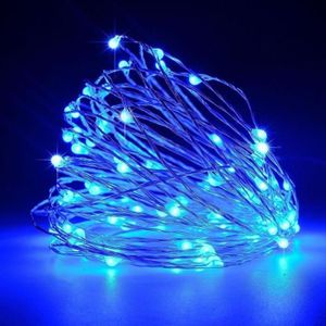GUIRLANDE D'EXTÉRIEUR Guirlande lumineuse LED imperméable 1M 10LED Bleu 