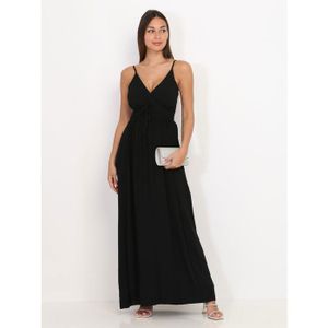 robe noir simple longue