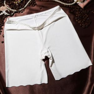 CULOTTE - SLIP Sous-vêtement,Jupe-Short taille haute pour femmes,Boxer,culotte de sécurité pour filles,sous-vêtement pour garçons- ice silk white