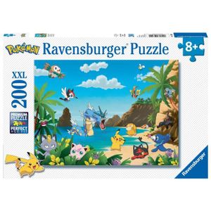 PUZZLE Puzzle 200 pièces XXL - Ravensburger - Attrapez-les tous ! - Pokémon - Dessins animés et BD - Garantie 2 ans