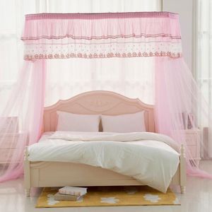 DOTBUY Moustiquaire pour Chambre /à Coucher Fille Garcon Tente de Jeu Moustiquaire Salle de Lecture Decoration Enfant et Adulte Baldaquin Rideaux de Lit pour B/éb/é 60 * 240cm,Rose
