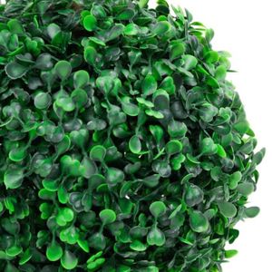 FLEUR ARTIFICIELLE FAN - Fleurs | plantes artificielles - Plante de buis artificiel avec pot Forme de boule Vert 60 cm - DX0662
