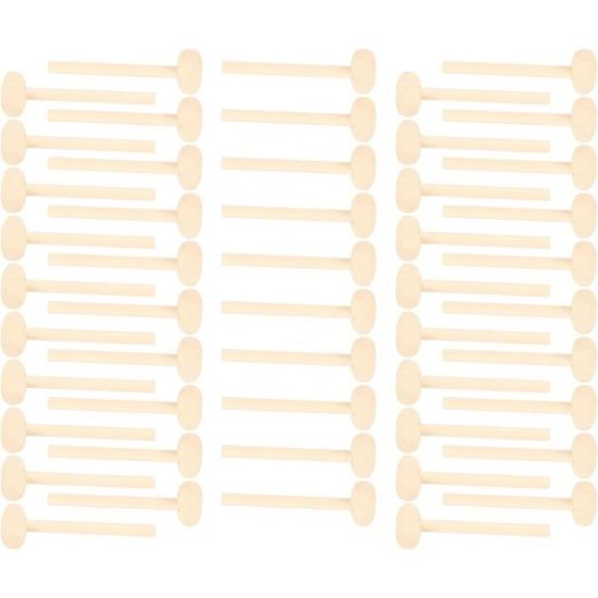 Minkissy - Lot De 5 Mini Marteaux En Bois Massif - Jeu éducatif - Motricité Fine - Coordination œil-main - Dès 3 Ans