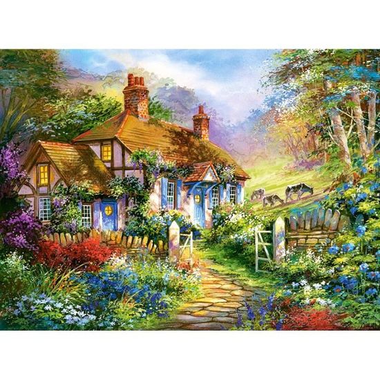 Puzzle 3000 pièces - CASTORLAND - Forest Cottage - Paysage et nature - Adulte - A partir de 15 ans