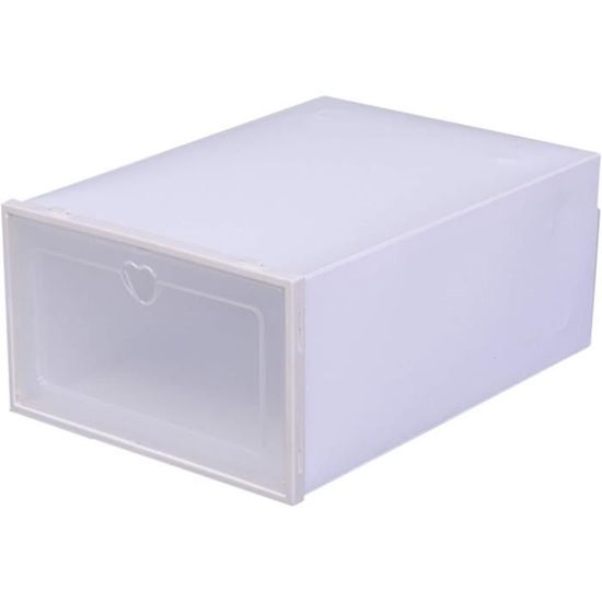 Organisateur Dressing Lot De 20 Boîtes Chaussures Plastique