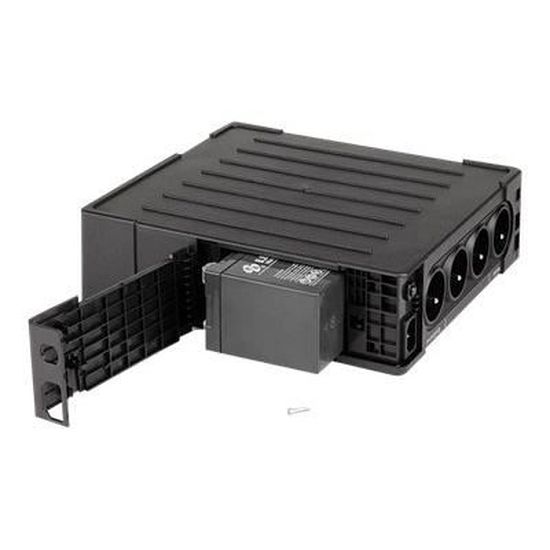 EPYC TETRYS Onduleur Multiprise 850VA/480W - UPS Line Interactive 3 Prises Schuko Avec Chargeur USB