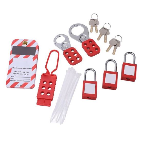Cadenas De Sécurité LOTO Pour Prise électrique - Boîte De 2 Prises, Neuf, Marque Lockout Lock