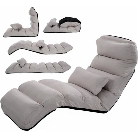 DRIPEX 3 En 1 Fauteuil-Lit Convertible,sans Bras,Dossier Réglable En 6