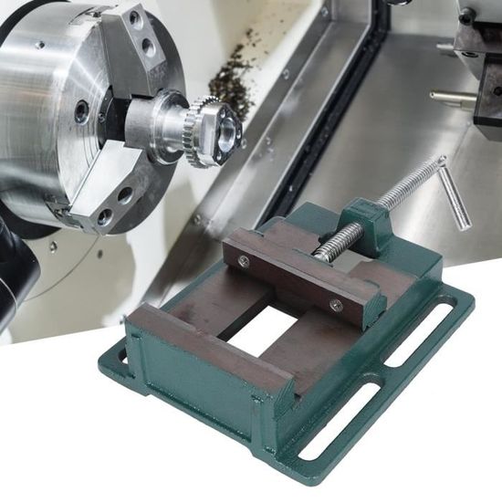 Étau De Table Fonte 100 Mm - Inclinable 0-90°, Rotation 360° - Pour Fraiseuse, établi, Bricolage