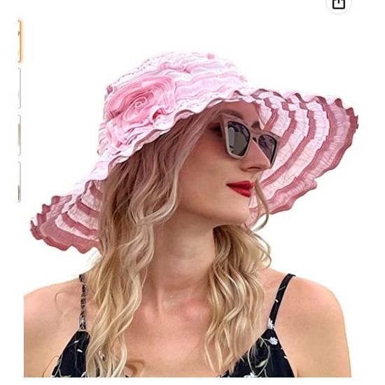 Chapeau De Soleil Capeline Femme à Large Bord - Pliable, Avec Fil D'Acier Mémoire, Sac De Rangement Inclus - 14