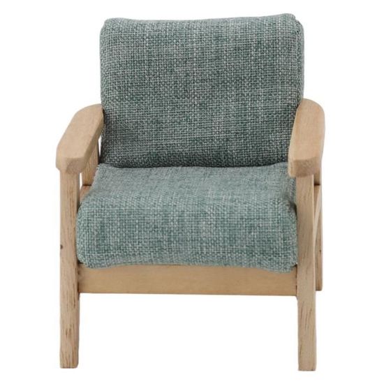 1 Ensemble De Meubles Miniatures Mignons Pour Maison De Poupée, Canapé En Tissu Rose/fleur, Canapé En Bois Avec Coussin Pour Maison De Poupée, Jouets De Maison De Jeu Pour Enfants