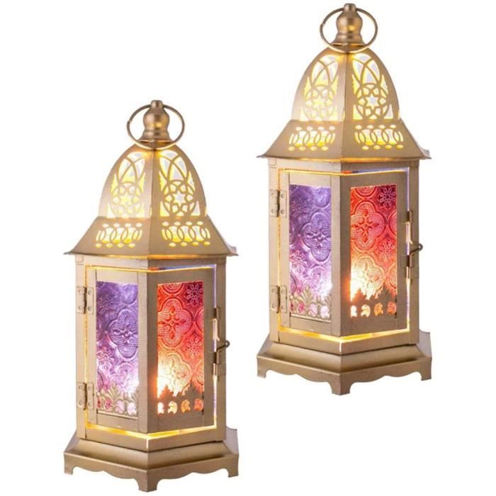 Bougie Décorative Métal 30 Cm – Porte-bougie Design Noir Avec Motifs Mandala (neuf)