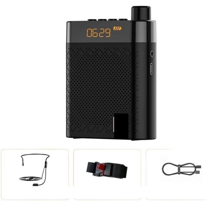 S278UHF Mini Amplificateur De Voix Sans Fil Léger Et Portable Avec Haut- Parleur, Microphone Personnel Rechargeable Pour Salle De Classe Pour Enseignants, Prend En Charge L'entrée AUX, Bluetooth 5.0