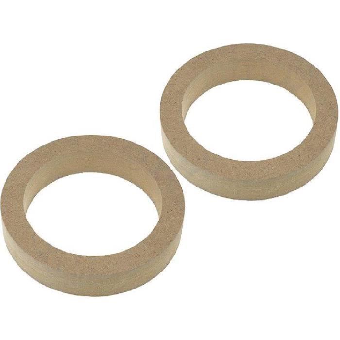 2 Entretoises Haut-Parleur Universelles Bois MDF 130mm - impregnees / vernies - Epaisseur 30mm