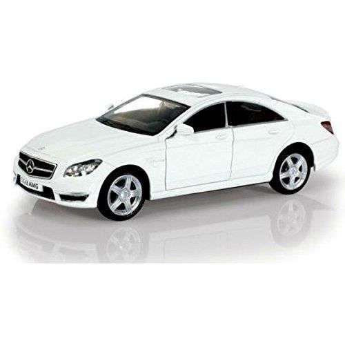 Voiture Electrique E6RMV Mercedes Benz Cls 63 Amg C218 White 1-36 Diecast Model Car