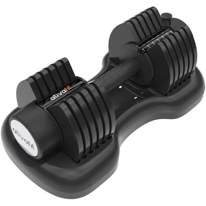 ATIVAFIT Haltère réglable 12,5 kg poids pour salle de gym maison (simple)187