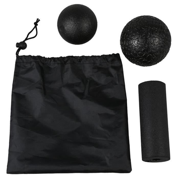 Ensemble de massage Yoga-Produkte fourrure die Faszien à verschiedenen 1 balle de crosse + 1 boule de Fascia + 1 colonne de Yoga