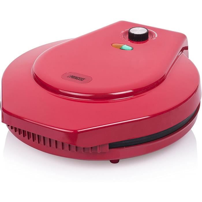 Princess 115001 Four à Pizza Thermostat Réglable Rouge 1450 W Ø 30 cm