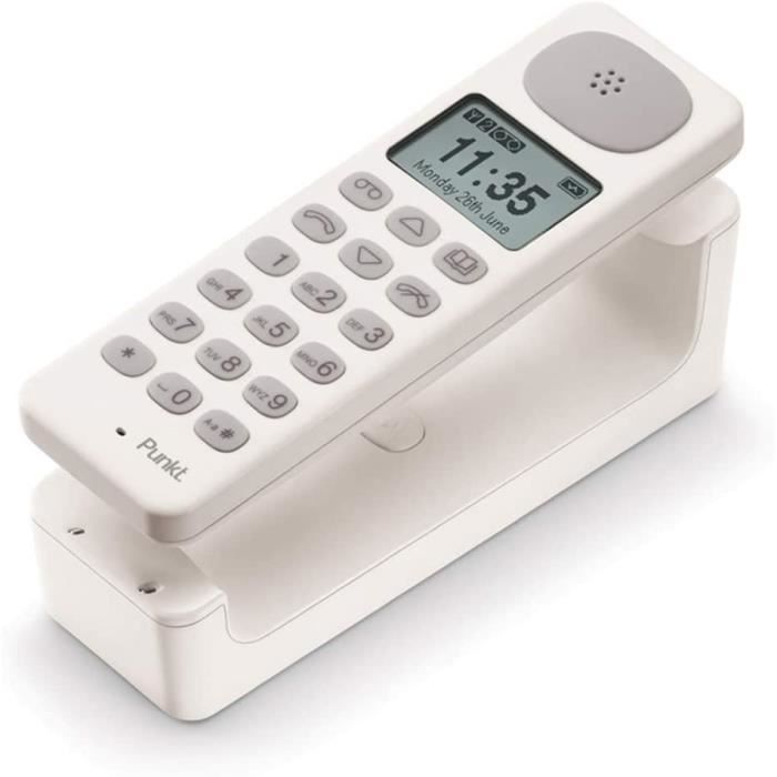 TELEPHONE FIXE DP01 Teacuteleacutephone Fixe sans Fil Design DECT Analogique avec Reacutepondeur Inteacutegreacute Mains Libres256