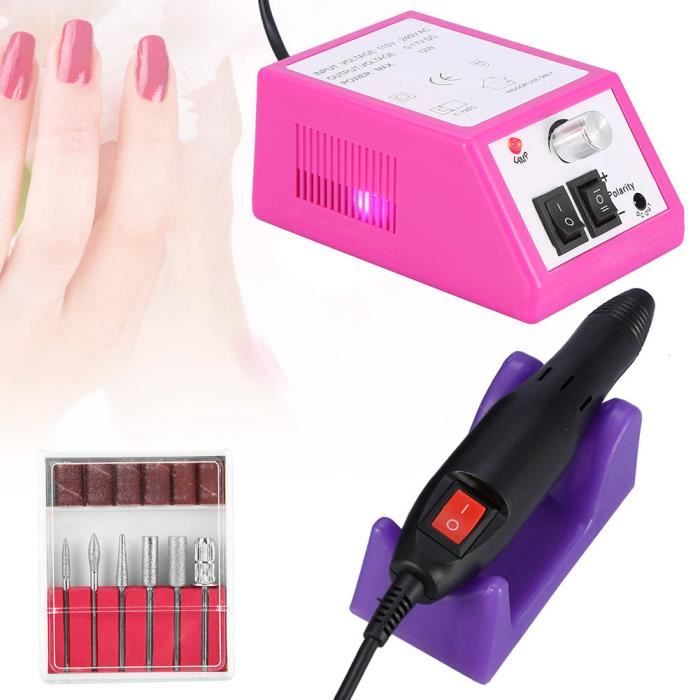 EBTOOLS perceuse à ongles Kit de forage de ponçage de pédicure de manucure de fichier de machine à ongles électrique