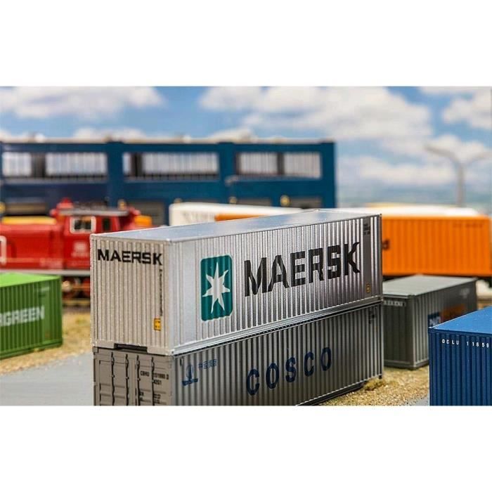 Faller ?40 Hi Cube conteneurs Maersk, Accessoires pour la Modèle, Modèle ferroviaire de la Construction - FA 180840
