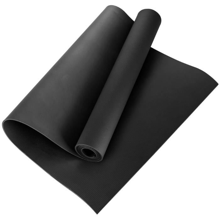 Tapis de sol Tapis de sport Tapis de gymnastique Tapis de yoga en Mousse 173 * 60 * 0.4cm Noir, EVA Tapis de fitness antidérapant