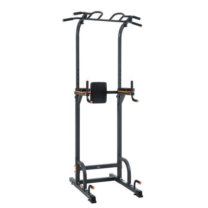 ISE Power Tower Pull Up Barre de Traction Chaise Romaine Ajustable Multifonctions,Dips Station Chin Up Bar réglable pour Fitness
