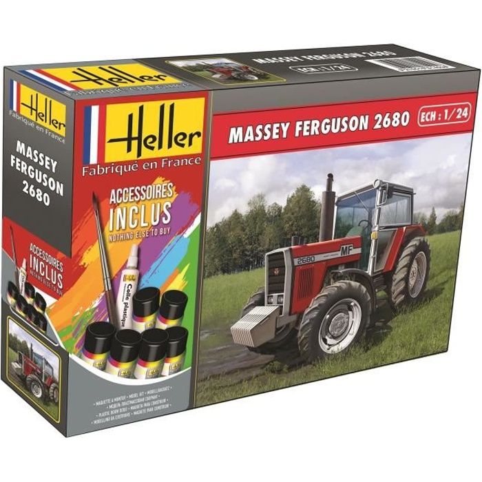 Soldes d'été 2026 : Heller Maquette, 57402, massey ferguson 2680,1/24, Gris pas cher Soldes d'été 2026 : Heller Maquette, 57402, massey ferguson 2680,1/24, Gris pas cher