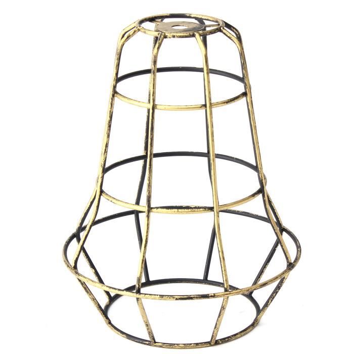 U Abat-jour de Lustre Lampe à Suspension Plafonnier en métal vintage rétro 160*200mm Patine verte