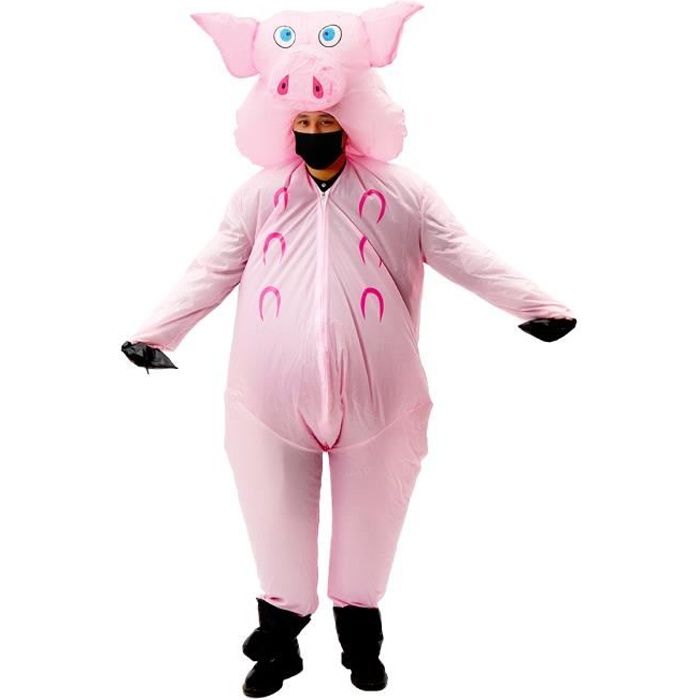 Cochon Costume Gonflable Déguisement Halloween Fête Party Outfit Unisexe Fête Costumé