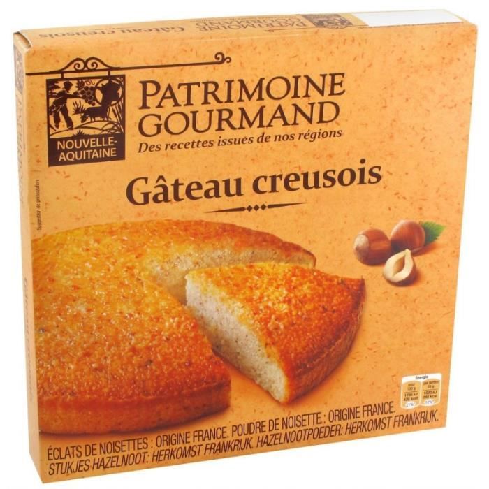 PATRIMOINE GOURMAND - Gâteau Moelleux Aux Noisettes 350G - Lot De 3