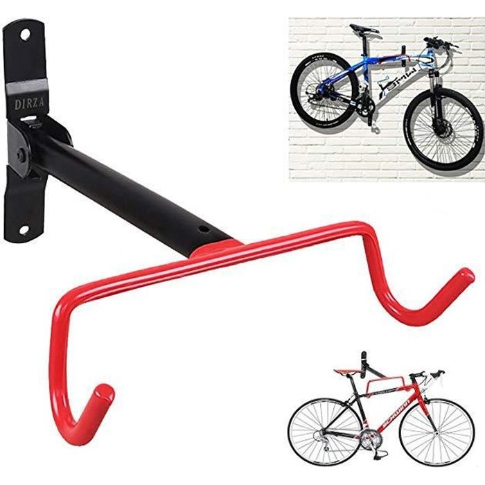 Porte-vélo Vélo support mural Crochets Cintre support stockage de montage à Fixer au Mur Pliable économie d'espace