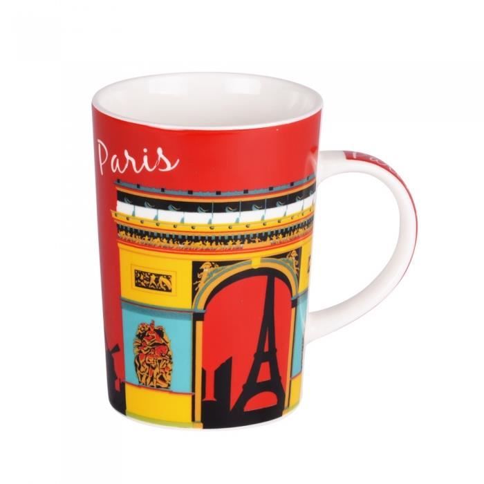 Lot de 4 Mugs 30 cl Paris NEURE NEUTRE