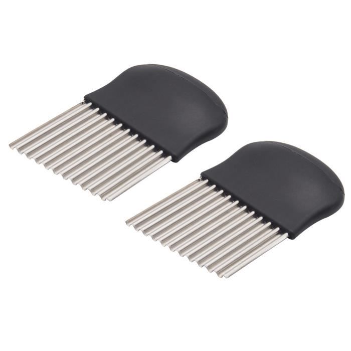 2 pcs Français Frites Cutter Cuisine Noir Couteaux Éplucheur JEU D'ASSEMBLAGE - JEU DE CONSTRUCTION - JEU DE MANIPULATION