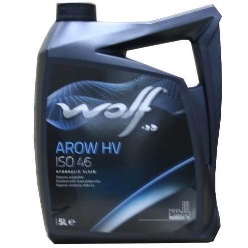 Bidon 5 litres d'huile paraffinique Wolf HYDRAULIC HV ISO 46 8306402