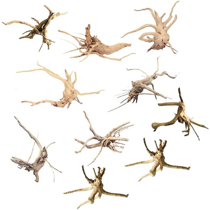 Meilleurs prix pour Mini Bois Flotté pour Aquarium Branches en Bois Naturel DéCorations D'Aquarium Reptiles Tronc D'Arbre Bois Flotté Assorti (10 Pack)